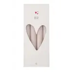 Zusss Zusss Set van 4 rustieke kaarsen zand 20cm