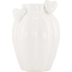 Zusss Zusss Vaas keramiek hartjes wit