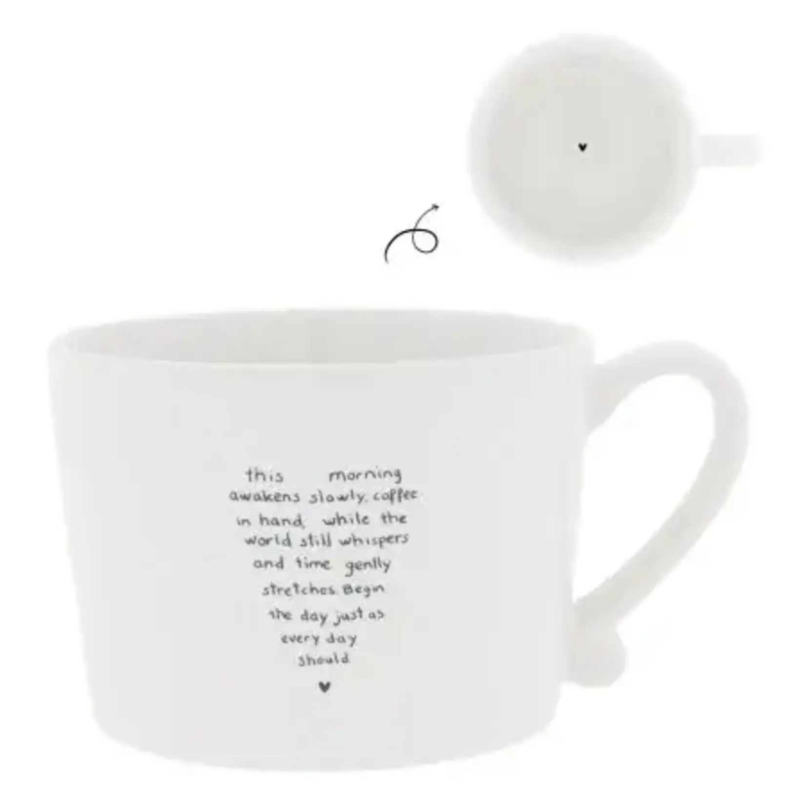 Bastion Collections Bastion Collections Cup White/heart in Words