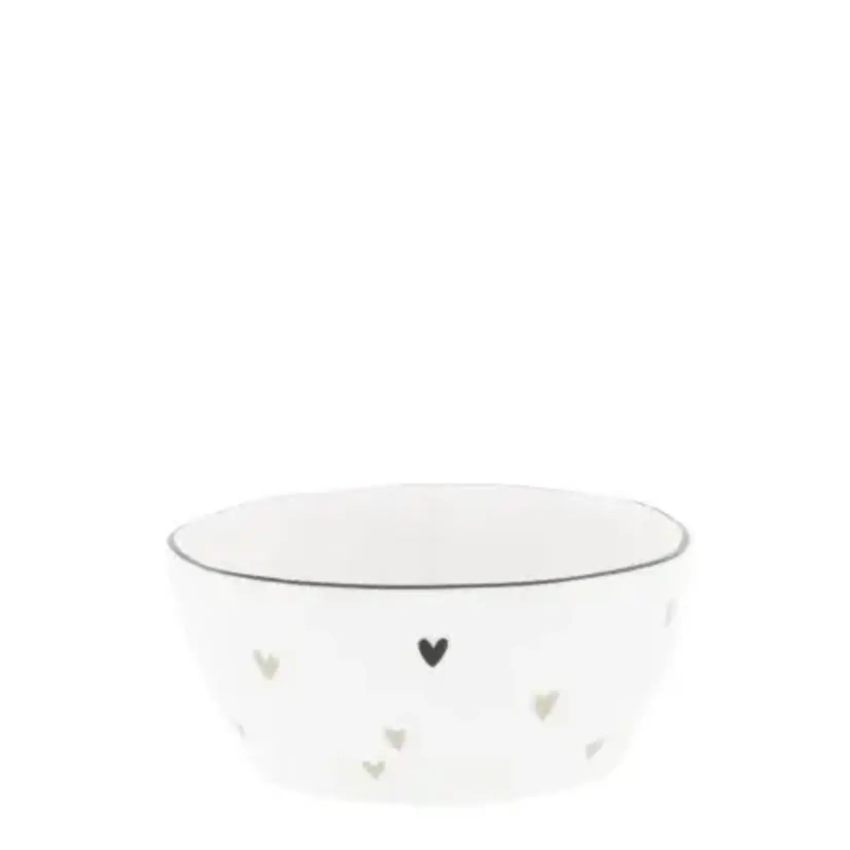 Bastion Collections Bastion Collections Bowl Sauce White/Natural Hearts