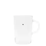 Bastion Collections Tumbler Tea L with black heart