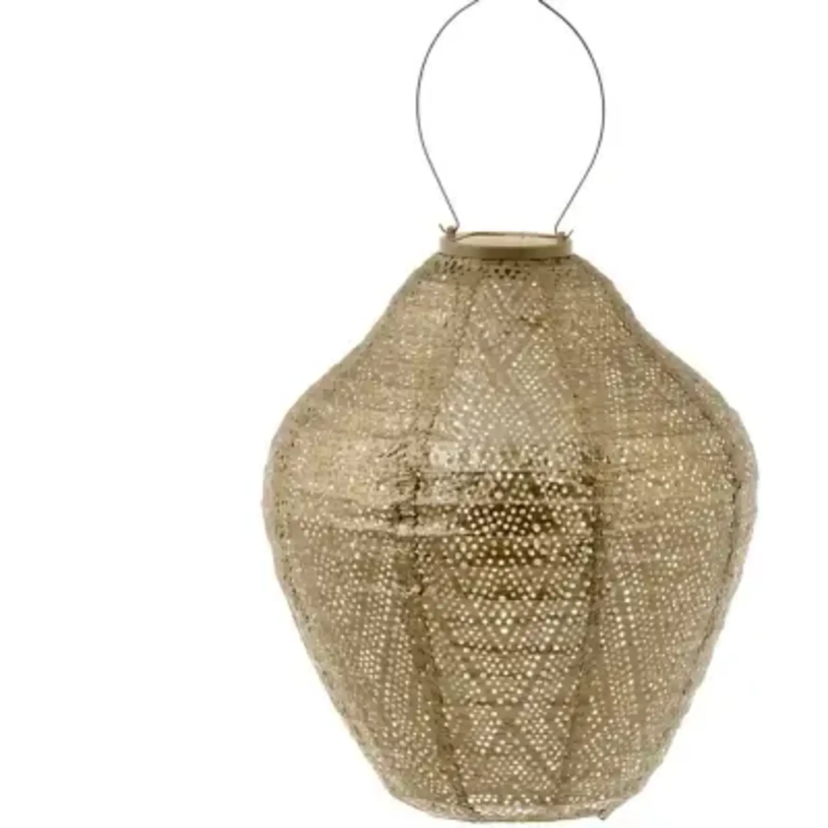 LUMIZ Lumiz Solar Lampion Jar 30 cm Ikat Gold