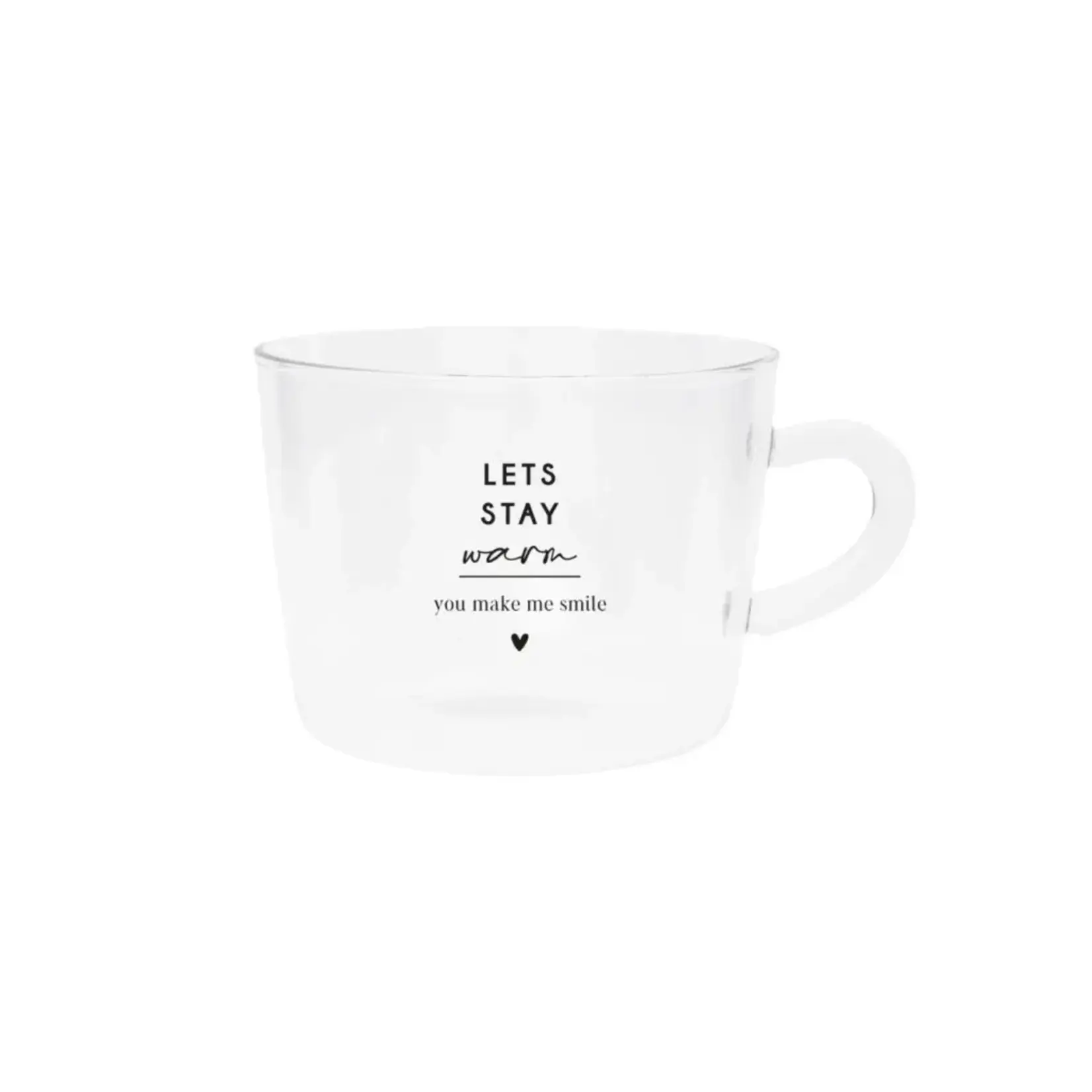 Bastion Collections Theeglas Let's stay warm