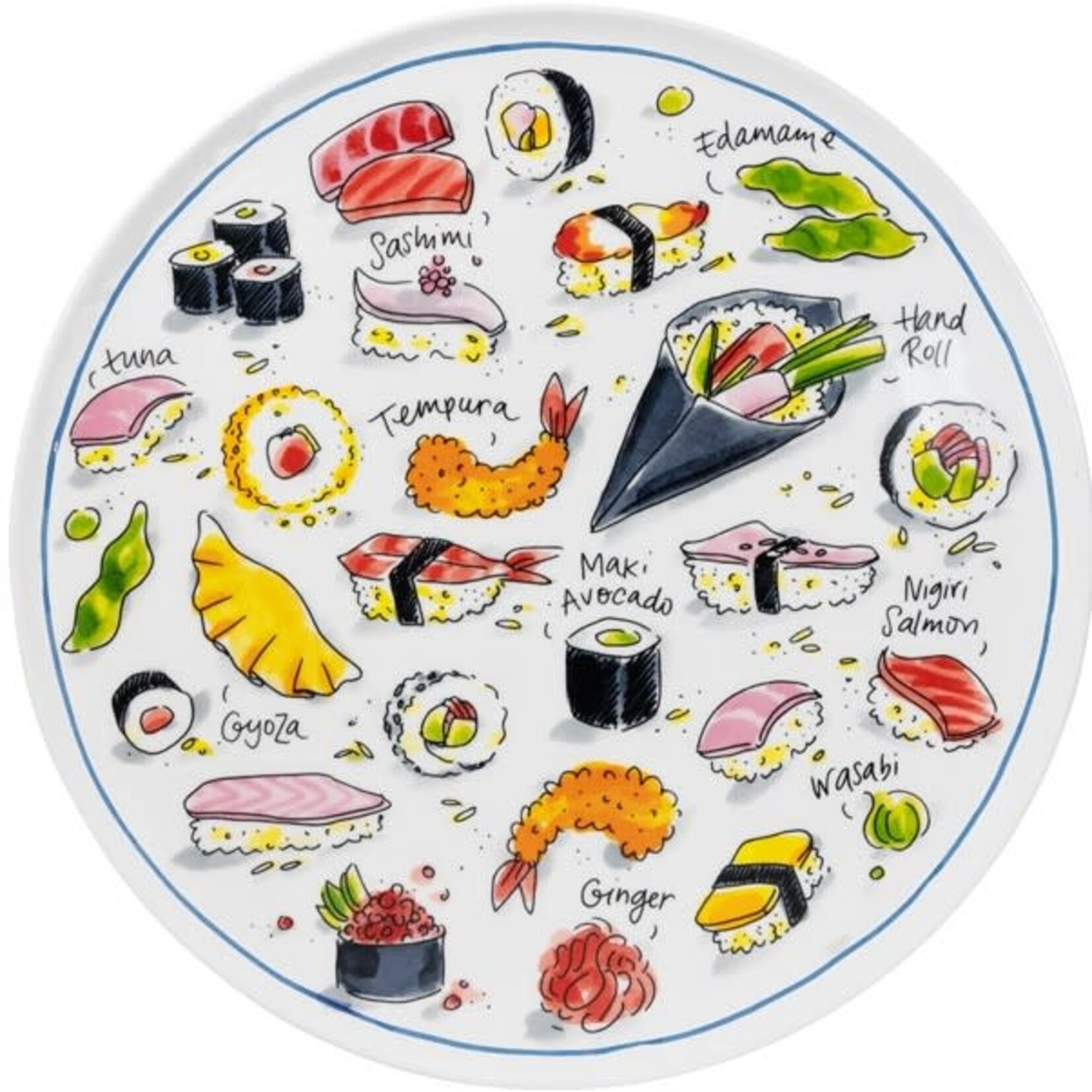 Blond Amsterdam Blond Amsterdam Sushi Serving Plate 31cm