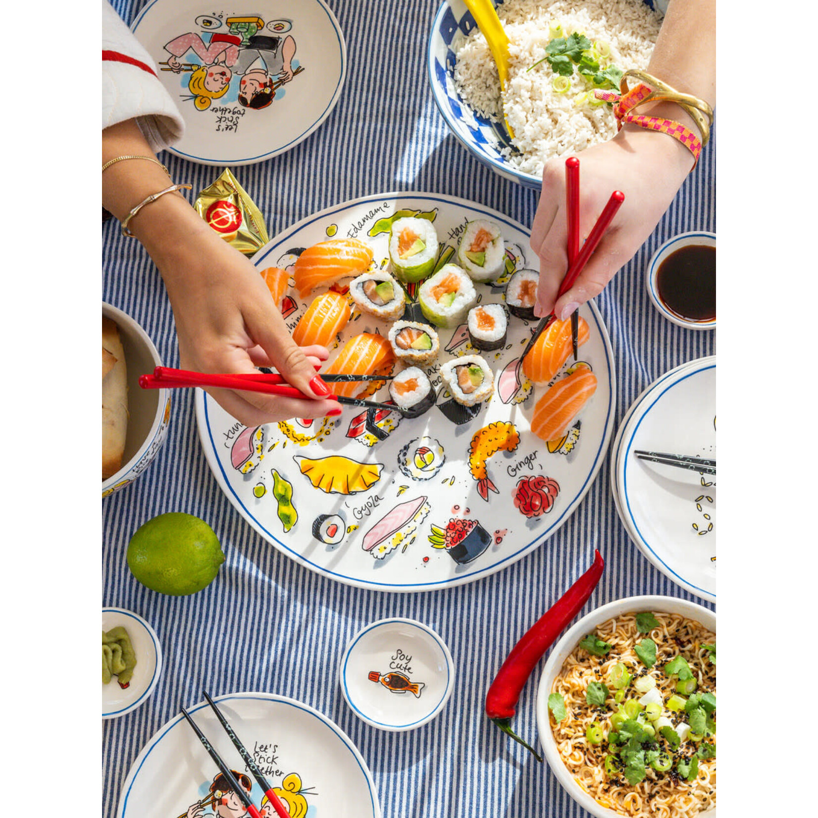 Blond Amsterdam Blond Amsterdam Sushi Serving Plate 31cm