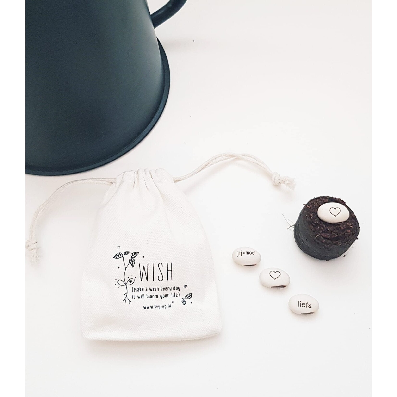 Kop op! Zakje vol wensen (love u) (to the moon) (and back) - van 10,99 voor