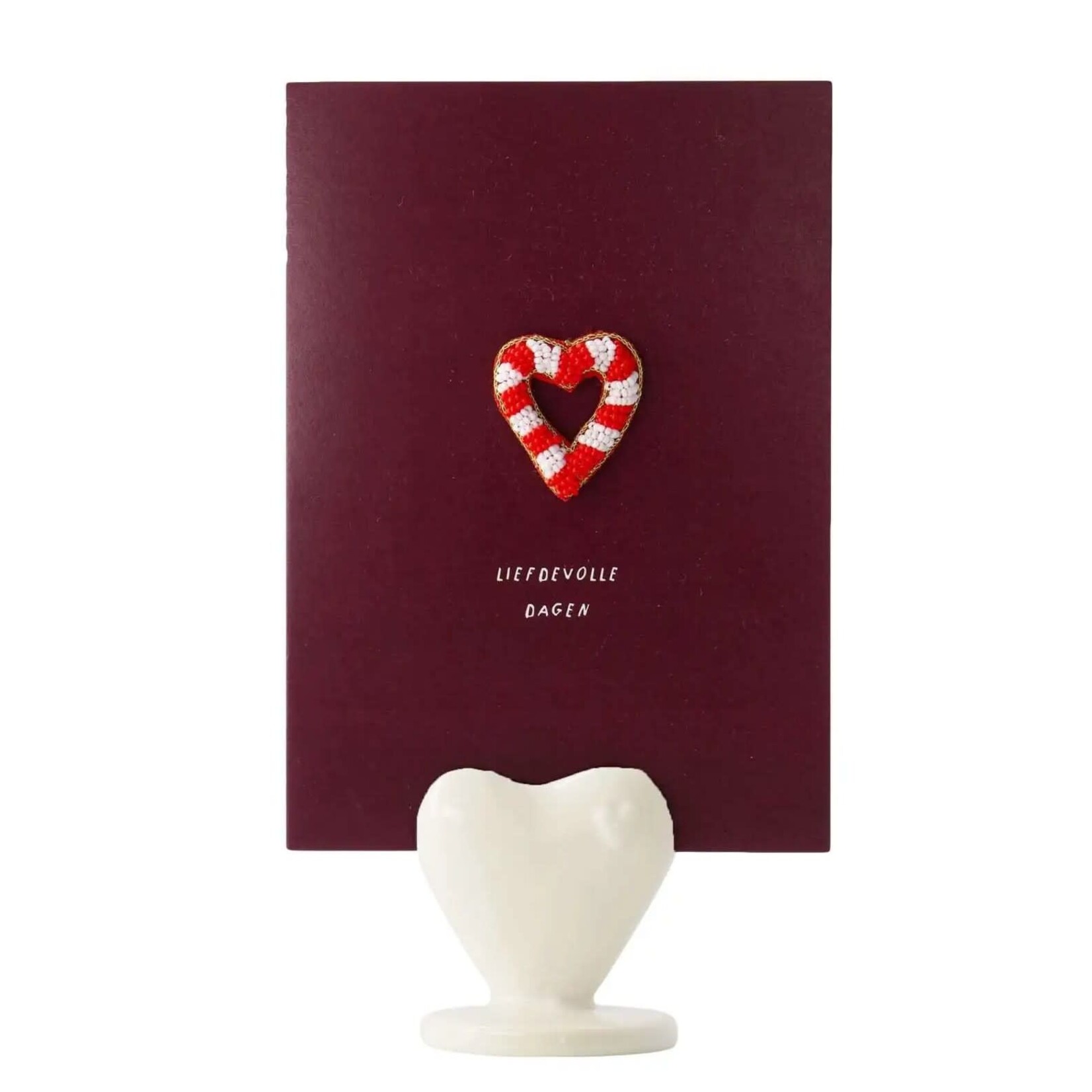 Zusss Zusss Kaartenstandaard keramiek hartje