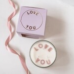Home Society Kaars Love You roze