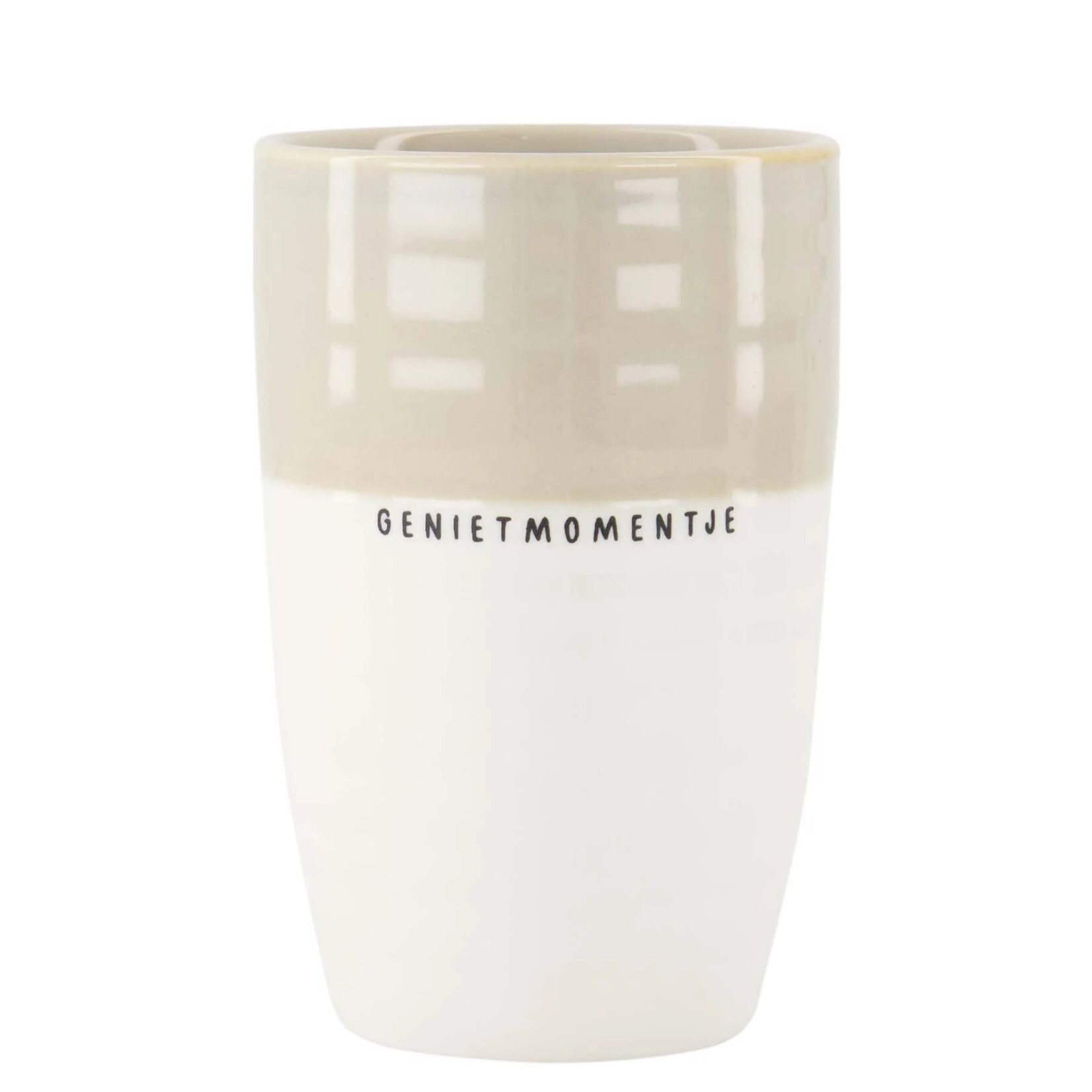Zusss Zusss Mok L Genietmomentje Wit/Zand