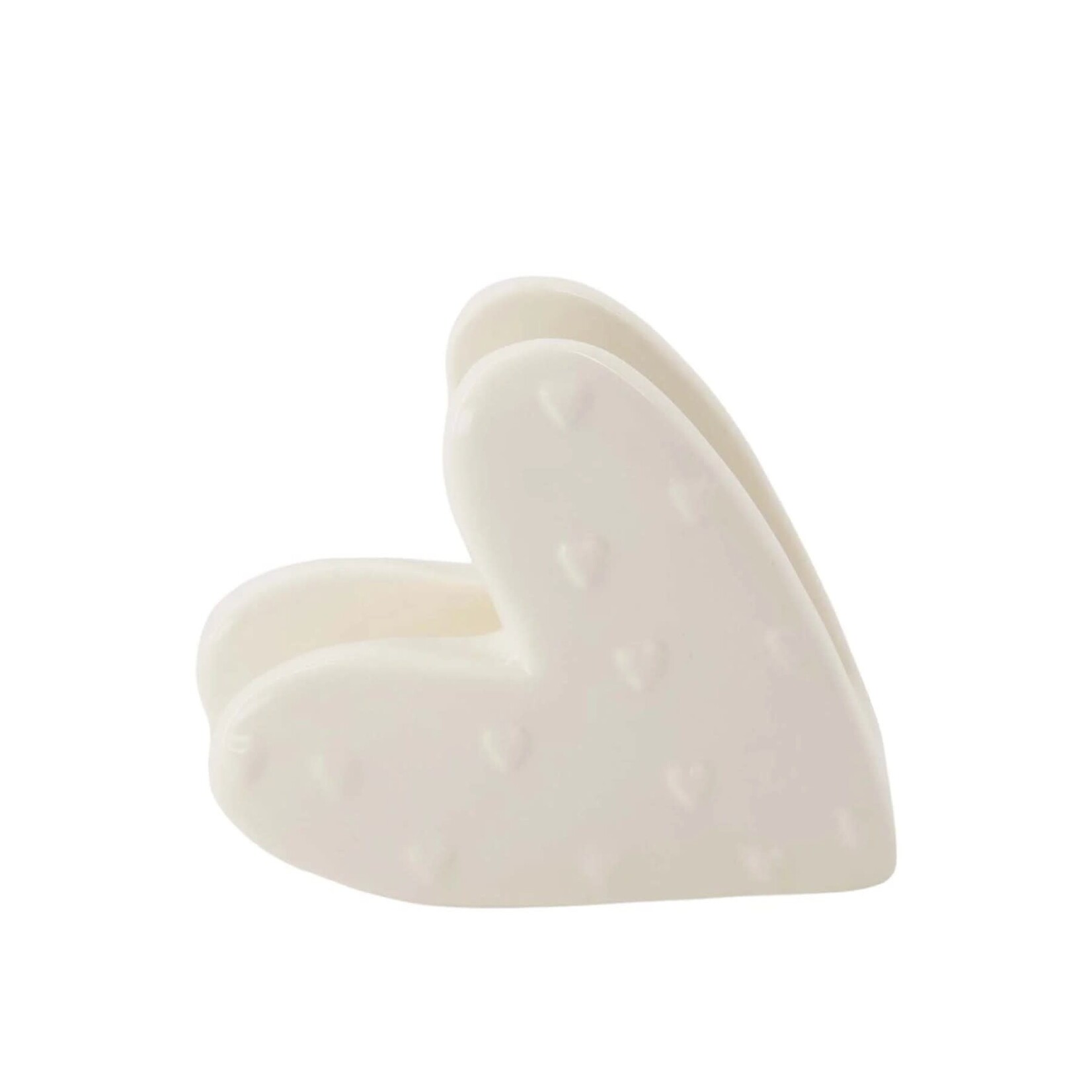 Zusss Zusss Servethouder keramiek hartje wit