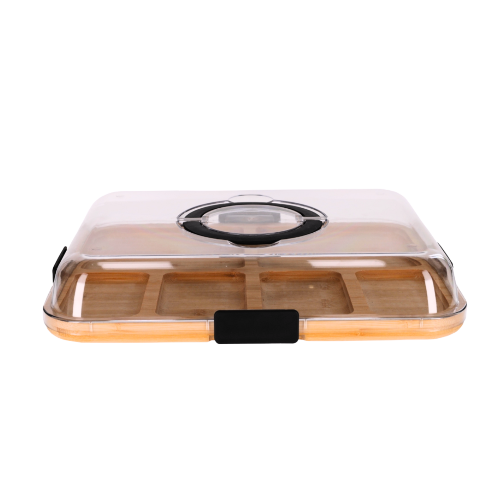 JENS Living Bamboo snack tray met deksel