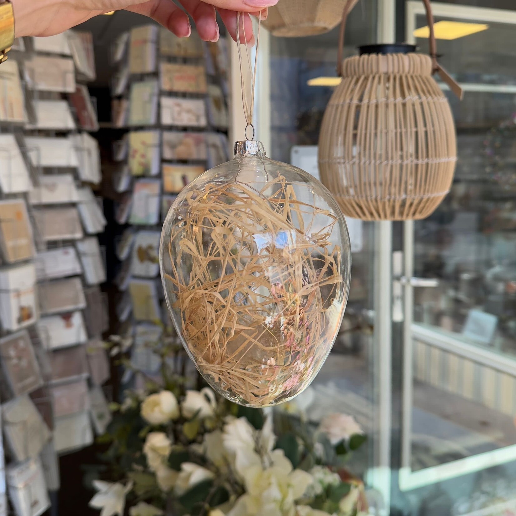 Glazen decoratie ei van 9.99 voor