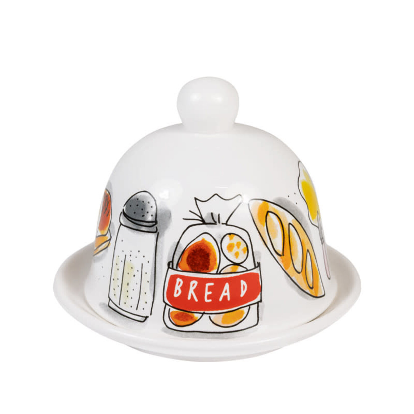 Blond Amsterdam Butter Dish Round Blond Amsterdam