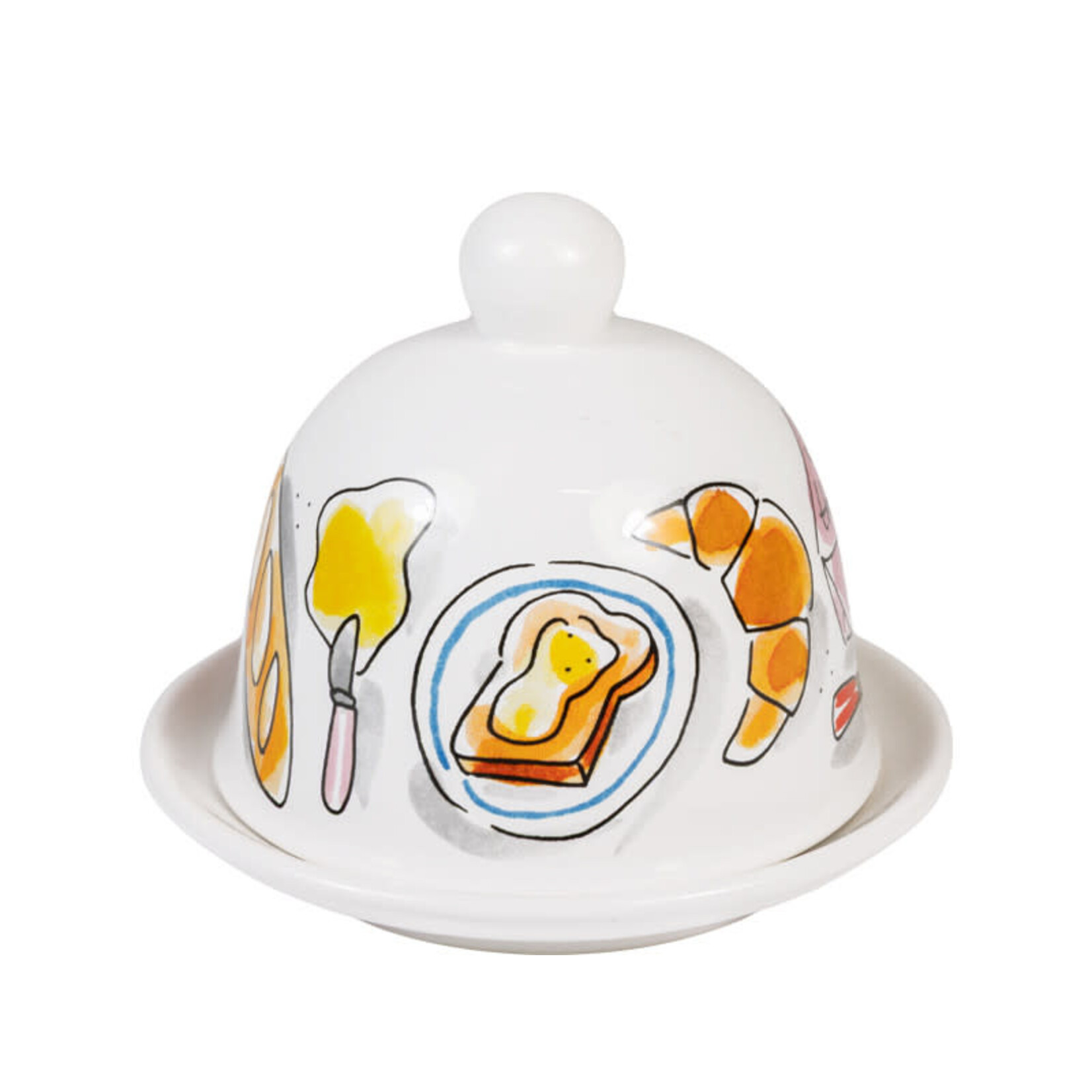 Blond Amsterdam Butter Dish Round Blond Amsterdam
