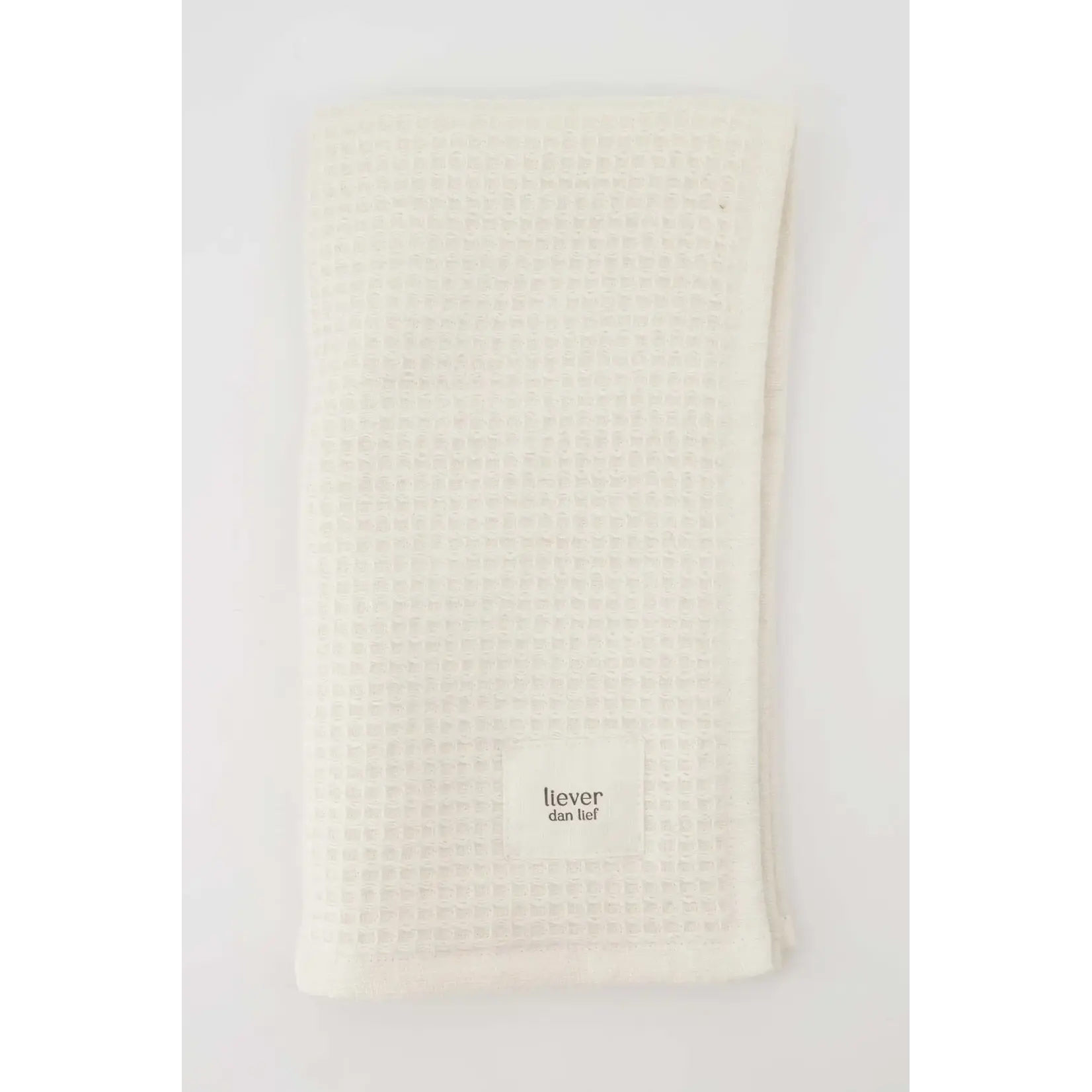 Zusss Zusss gastendoekje liever dan lief off white