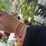 Lizzy Mae Lizzy Mae armband stainless steel emaill zalm goud