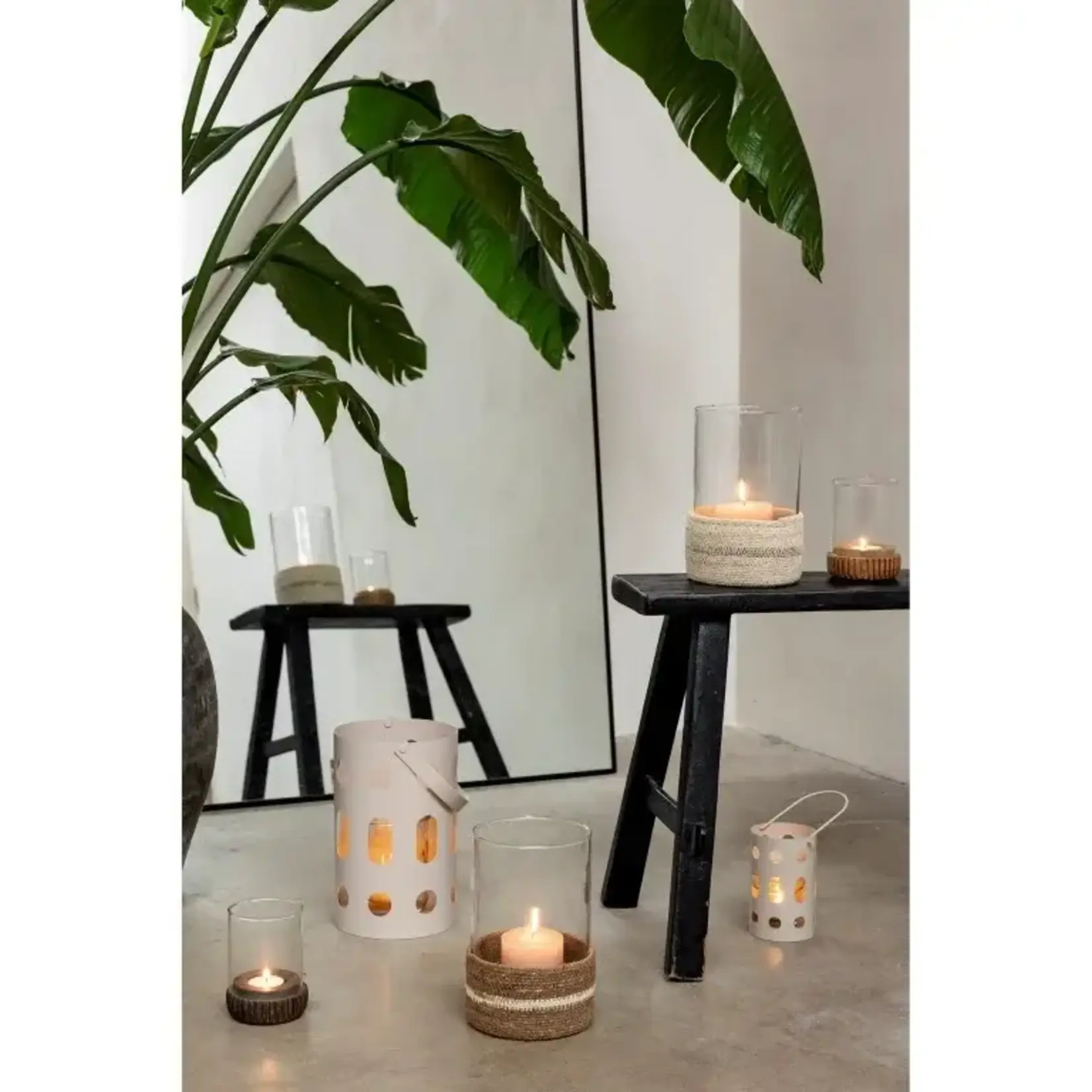 JENS Living JENS Living Theelichthouder Rib Bruin