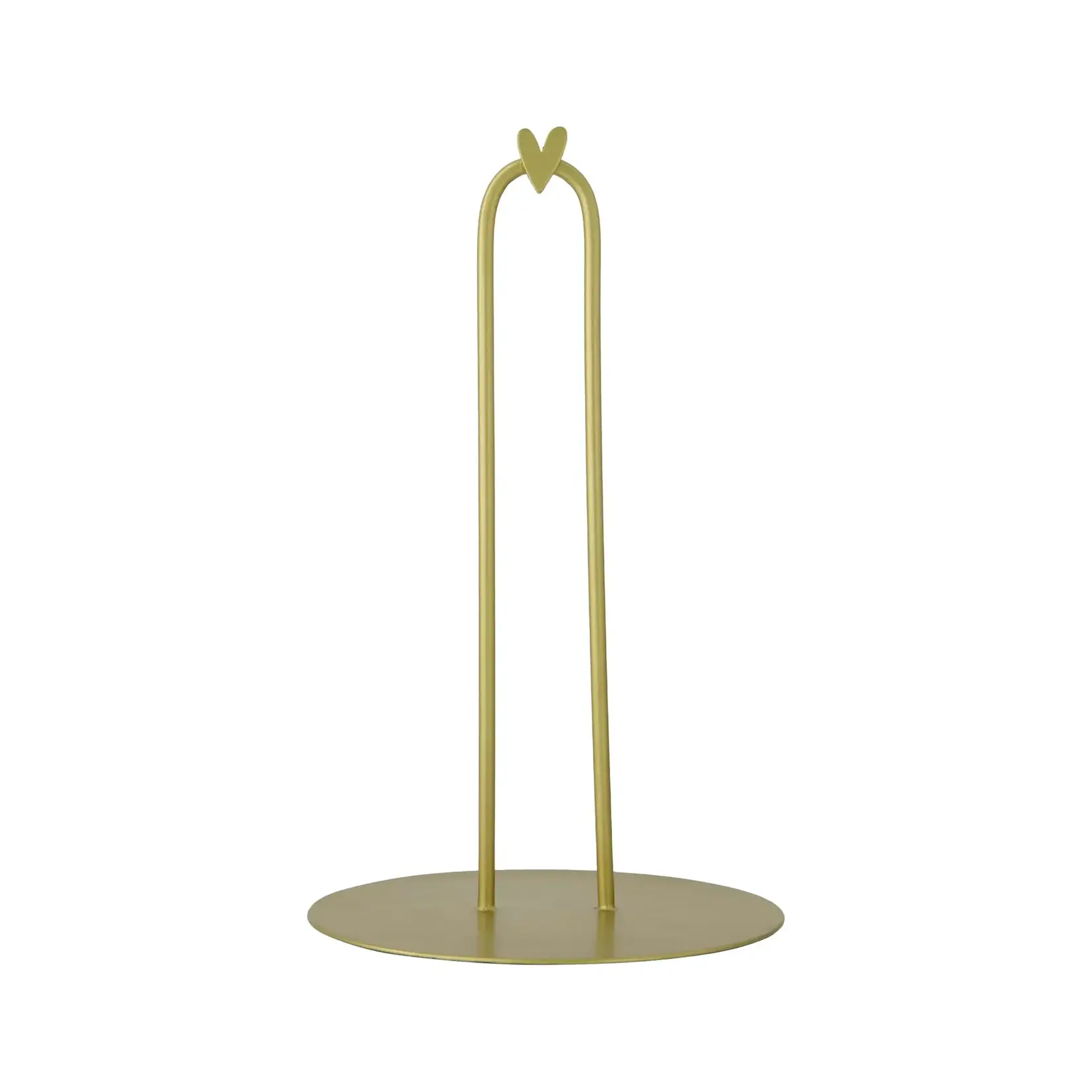 Zusss Paper tower holder heart gold