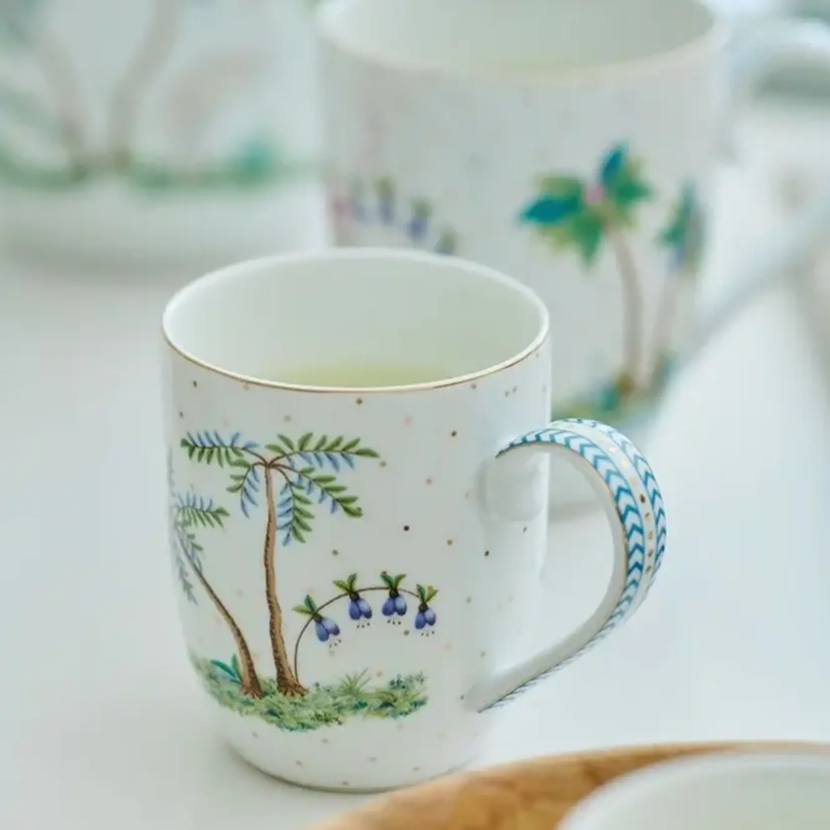 PIP Studio Mug Small / Senseo mokje Jolie Dots White/Green Gold 145ml