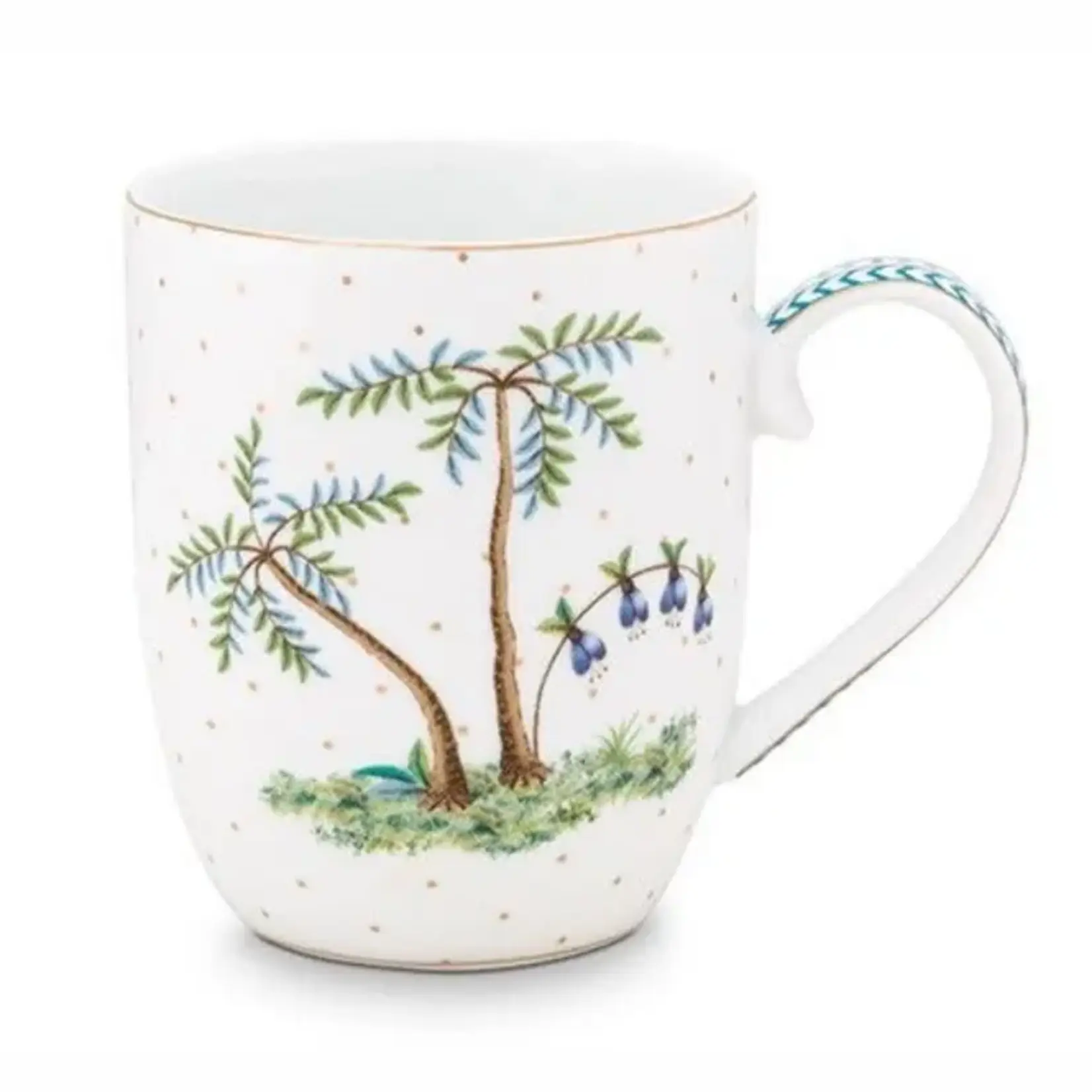 PIP Studio Mug Small / Senseo mokje Jolie Dots White/Green Gold 145ml