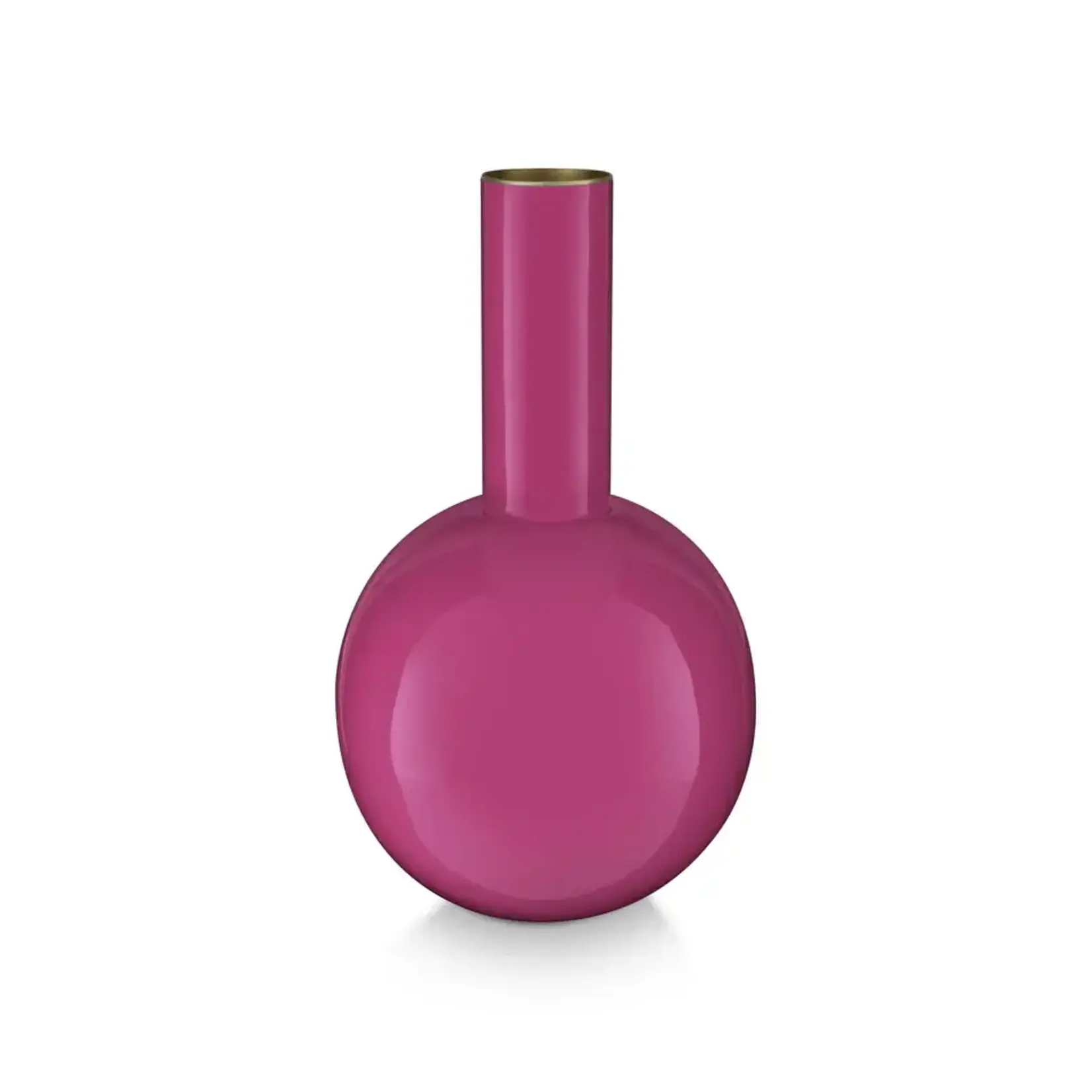 PIP Studio Vase Metal Small Bright Pink 15x26cm