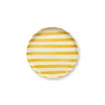 VT Wonen Plate Stripes Yellow 20cm