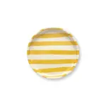 VT Wonen Plate Stripes Yellow 13cm