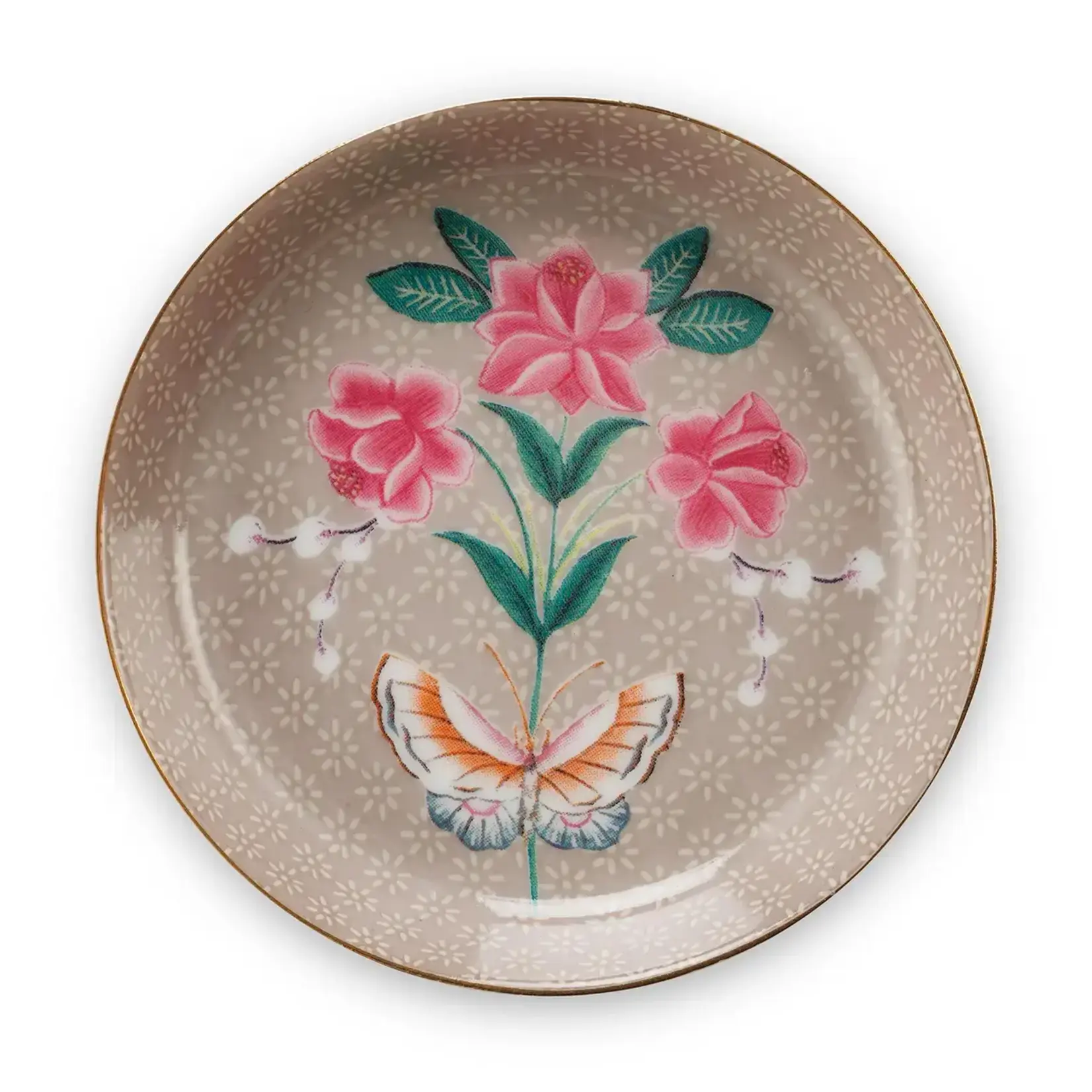 PIP Studio Tea Tip Blushing Birds Khaki 9cm