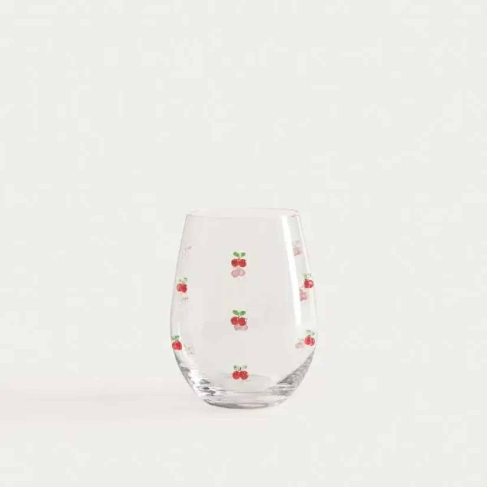 Home Sweet Home Waterglas met 3D Kersen