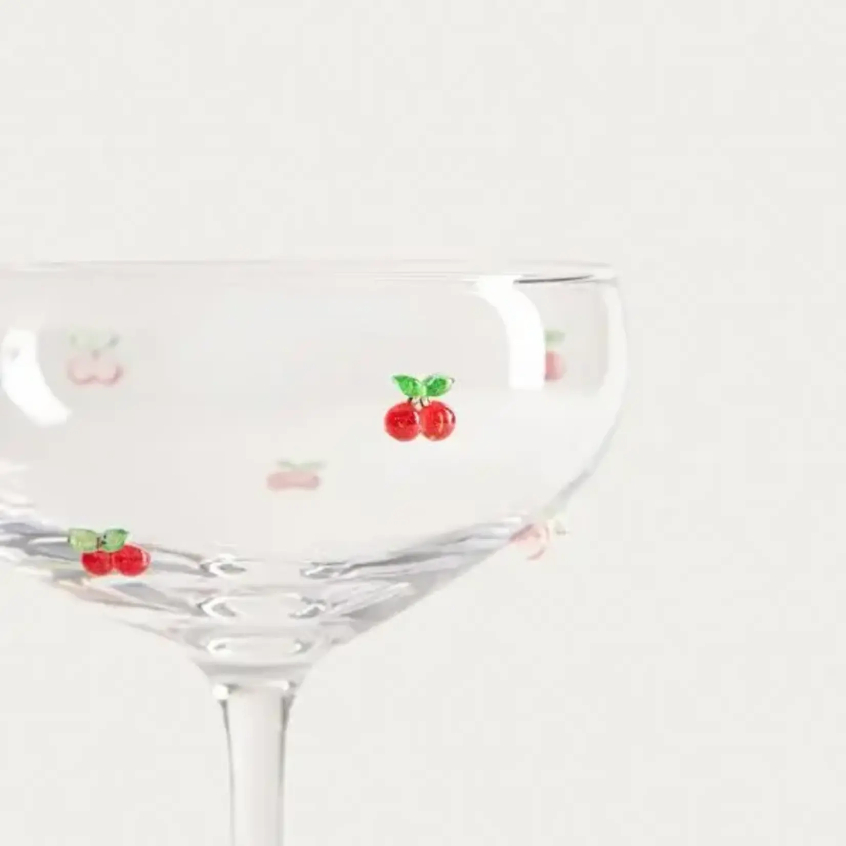 Home Sweet Home Cocktailglas met 3D Kersen