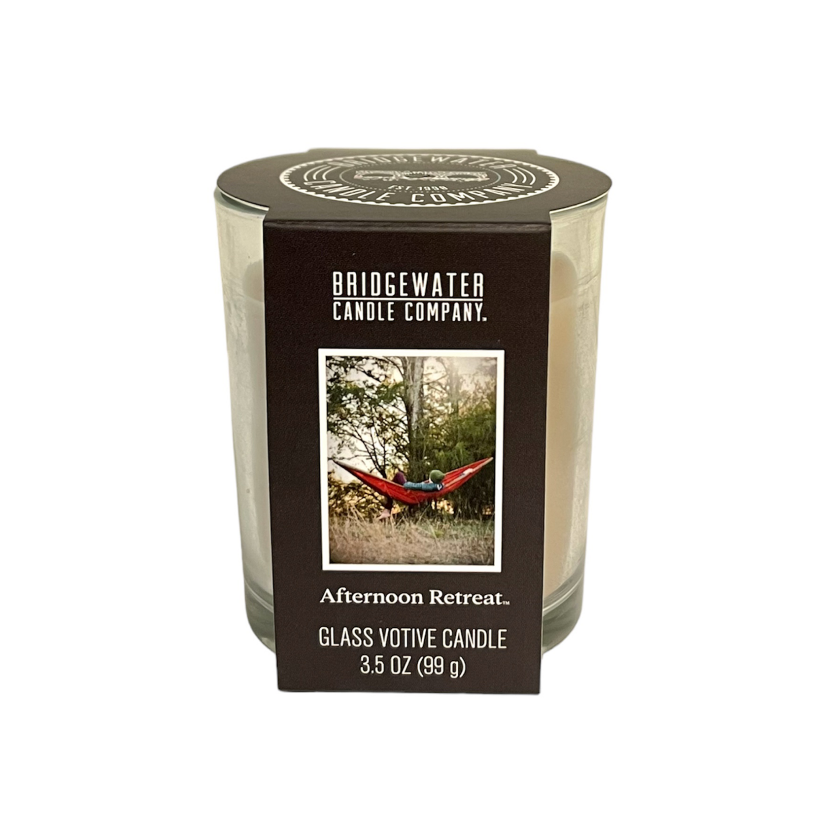 Bridgewater Glass Votive Candle Afternoon Retreat