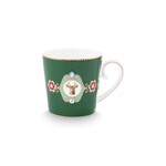 PIP Studio Mug Small Love Birds Medallion Deer Dark Green