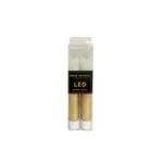 Home Society LED Dinner Candle goud/wit  kort per stuk