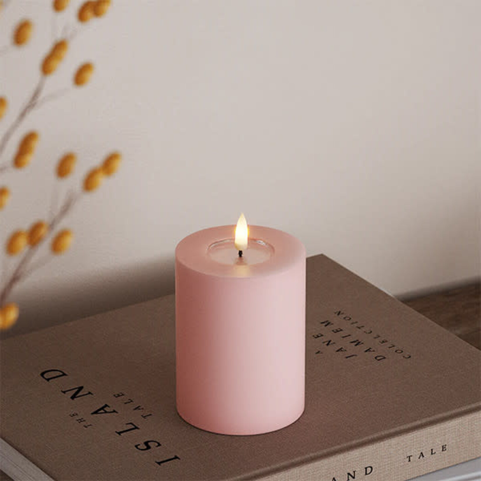 Deluxe Homeart Rose LED Candle 7.5 * 10 cm