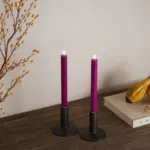 Deluxe Homeart Violet LED Dinner candle 2,2 * 24cm