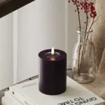 Deluxe Homeart Dark Purple LED Candle 7.5 * 10 cm