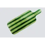 CAVARI ATELIER Artisano Platter hand large 45x23 green stripes