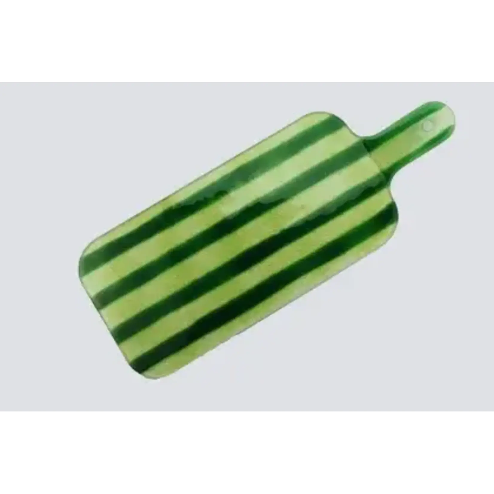CAVARI ATELIER Artisano Platter hand large 45x23 green stripes
