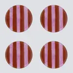 CAVARI ATELIER Artisano Coasters magenta stripes