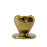 Zusss Zusss Kandelaartje Keramiek Hart Goud