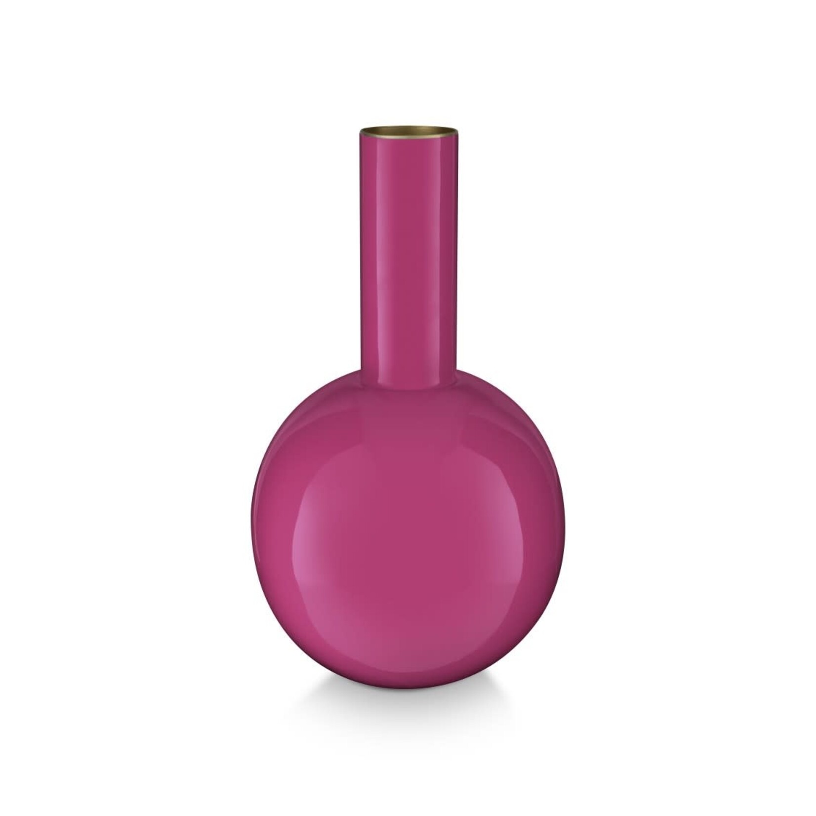 PIP Studio Vase Metal Small Bright Pink 15x26cm