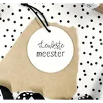 winkeltjevananne Mini roundie hanger - Leukste meester