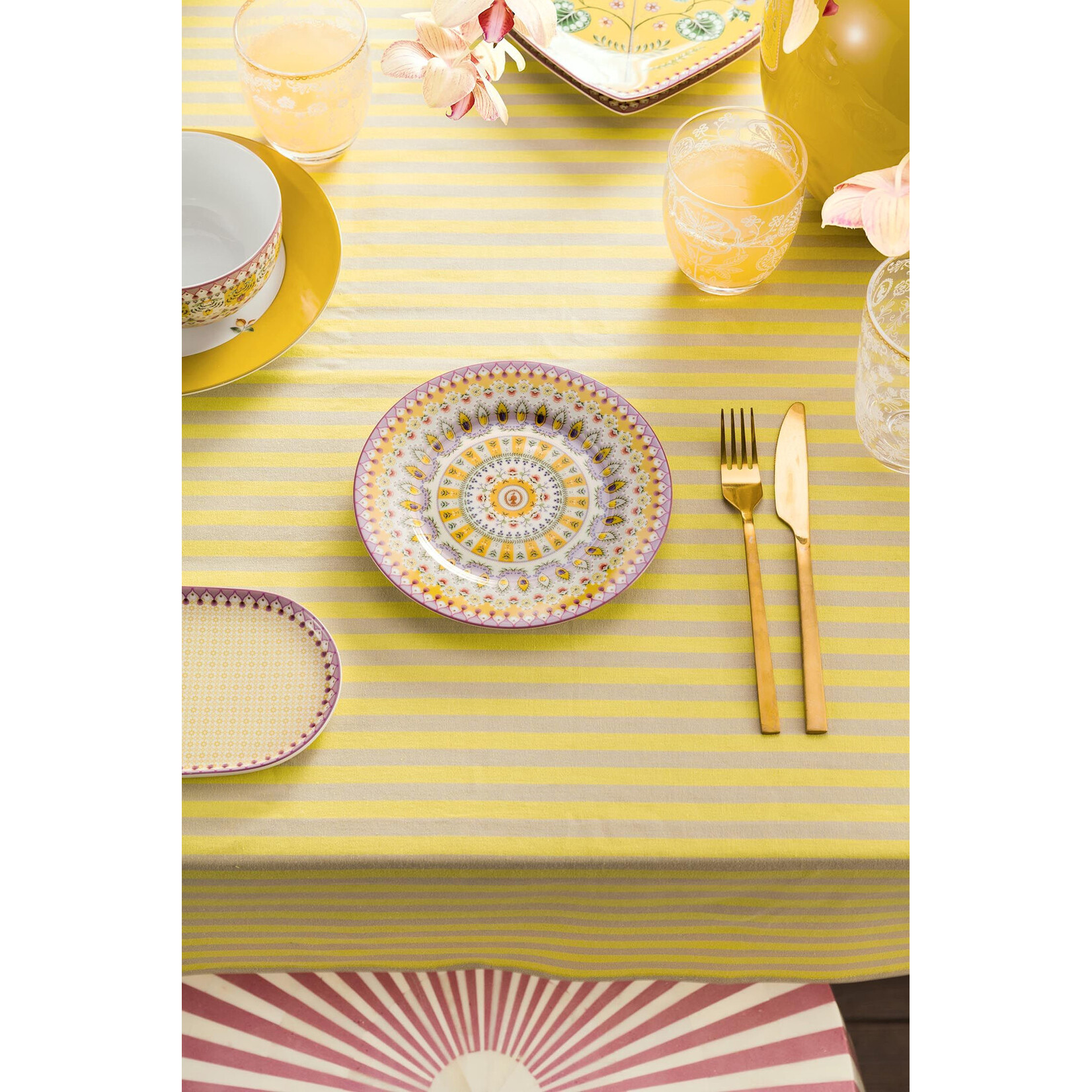 PIP Studio Plate Lily&Lotus Moon Delight Yellow 17cm