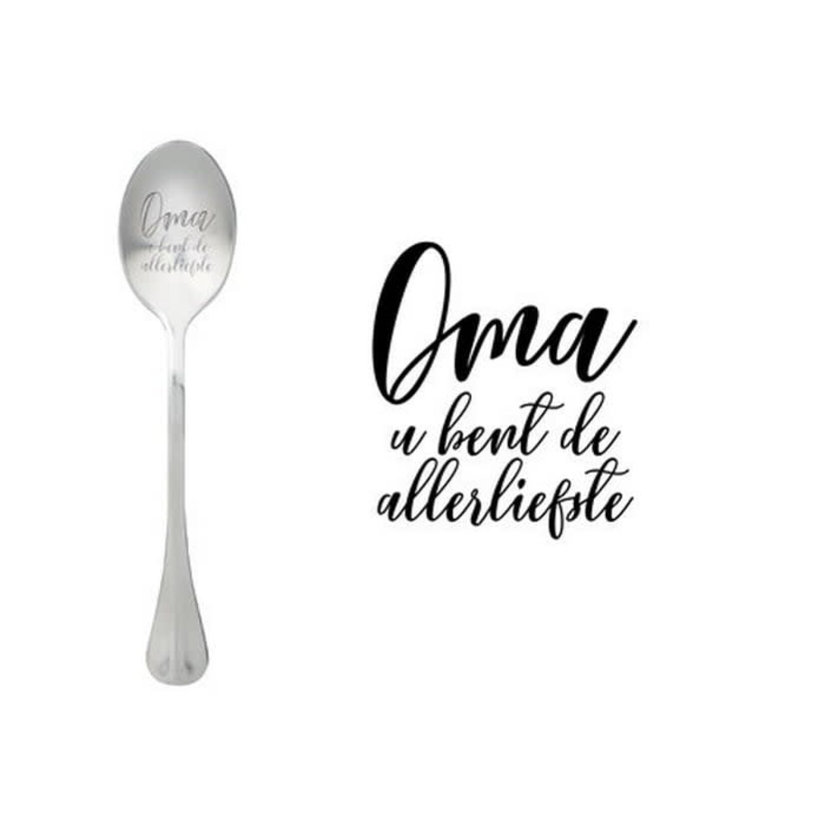 One message spoon Lepel Oma u bent de allerliefste