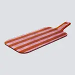 CAVARI ATELIER Artisano platter hand small 38x15 magenta stripes
