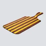 CAVARI ATELIER Artisano platter hand large 45x23 amber & brown