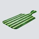 CAVARI ATELIER Artisano Platter hand large 45x23 green stripes