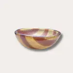 CAVARI ATELIER Artisano bowl 12x5 amber & brown stripes