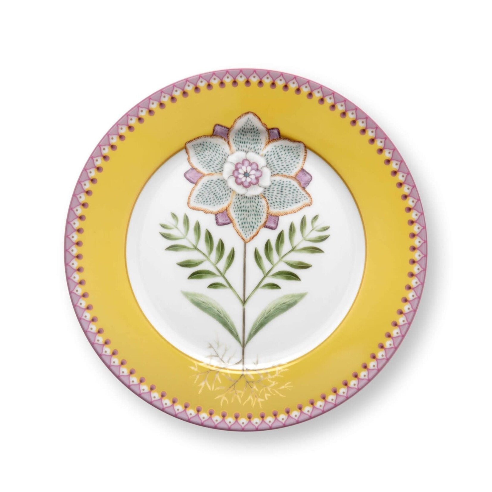 PIP Studio Plate Lily&Lotus Yellow 21cm