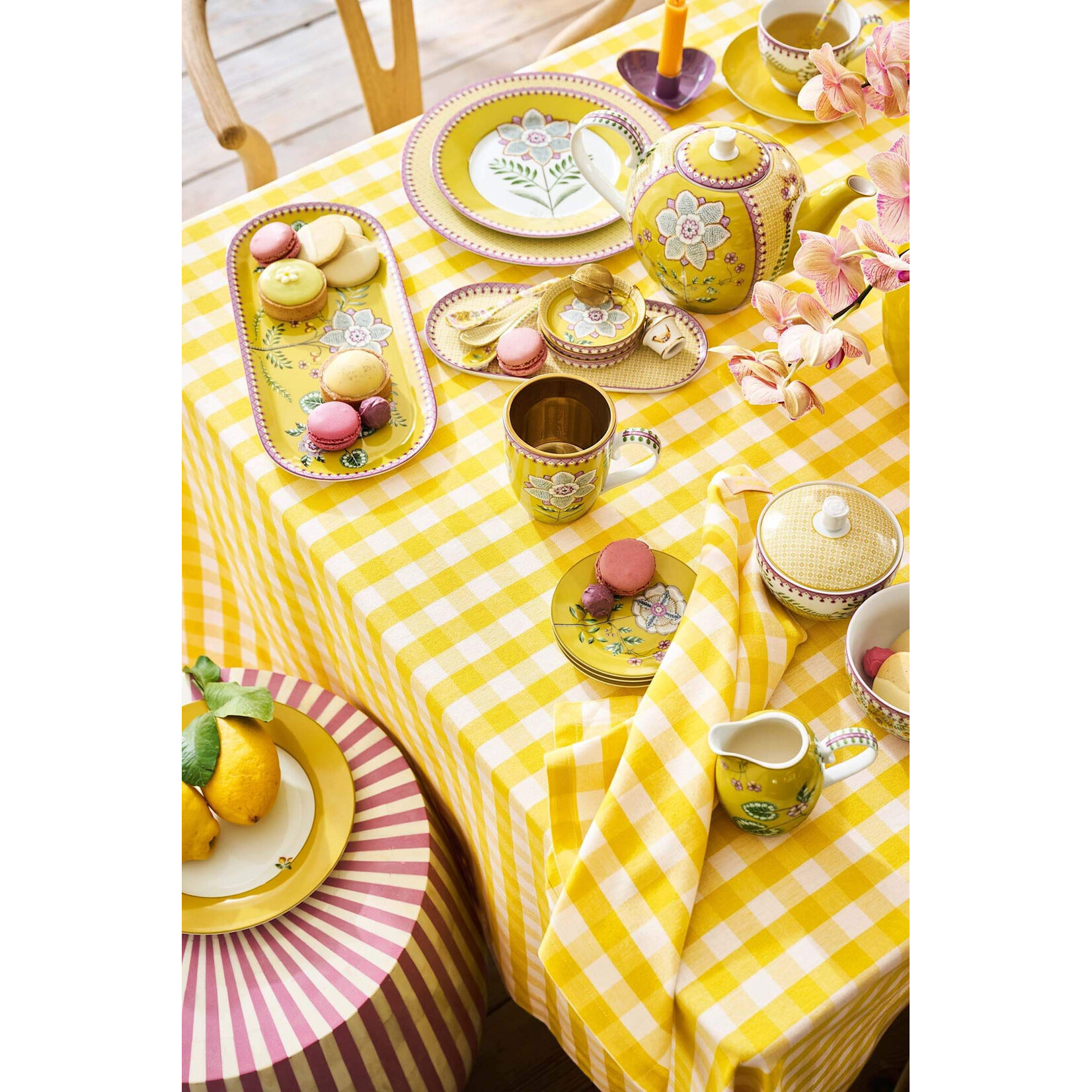 PIP Studio Plate Lily&Lotus Yellow 21cm